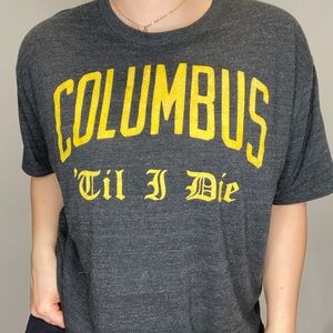 Men’s Homage Size XL Columbus Till I Die Graphic T